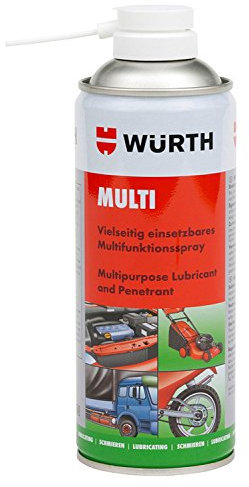 Würth Multipurpose Maintenance Oil with Standard Spray Head for Various Applications Such as Rust Remover, Cleaner, Lubricant, Protection Against Corrosion – 400ml