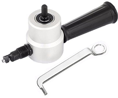 EsportsMJJ YT-160A Double Head Sheet Metal Nibbler Cutter Drill Attachment Metal Sheet Cutter