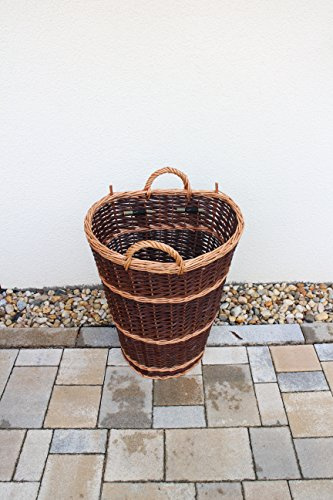 Marcus Kiepe mit Tragegurt aus Weide 43x37x60cm Rückentragekorb Winzerkiepe Weidenkiepe Huckelkorb Holzkorb Heukorb Erntekorb Tragekorb