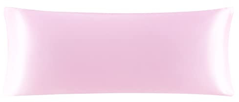 sourcing map Silky Satin Body Pillow Cover 1 Pack, Pink 50x137cm | Satin Body Pillow Cover, Pillowcases for Bedroom Use