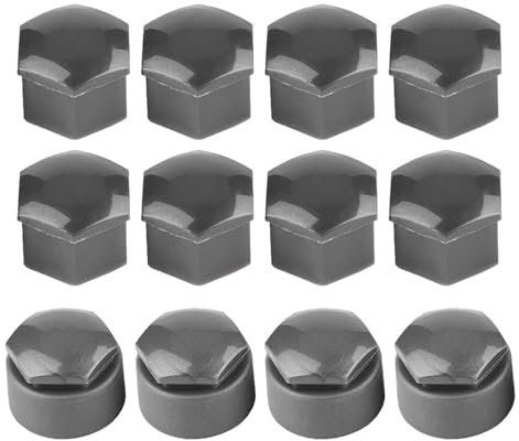 pour cache ecrou rs3 gris 20 pcs 17mm Voiture Roue Boulon Écrou Couverture, Universel Couvre Caps Auto Hub Vis Protection Anti-vol Couverture Cap pour Auto(Gris)