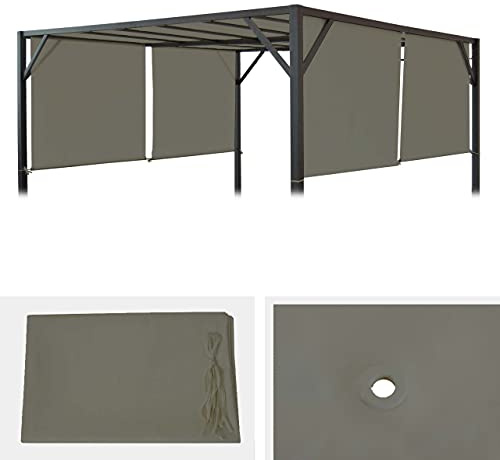 Mendler Ersatzbezug für Dach Pergola Baia 3x3m - Taupe | Pavillon