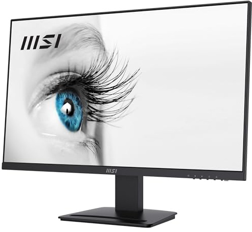 MSI PRO MP273QV - Monitor 27 (69 cm), Frame-less, VA, Anti-glare, 2560x1440 (WQHD), Flat, 16:9 , 4ms, Negro