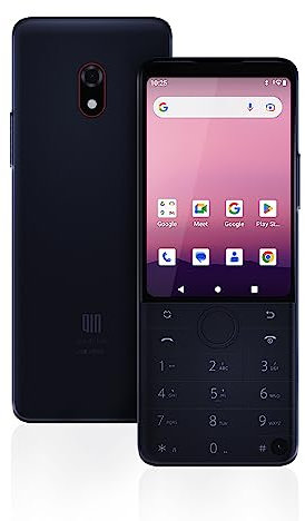 QIN Android12 Smartphone QinF22Pro 4G sbloccato telefono cellulare, fotocamera 4+64GB/2MP+8MP, piccoli telefoni stupidi neri intelligenti con Whatsapp per affari, famiglia