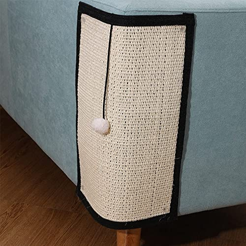 2 Stück Kratzmatte für Katzen, Kratzmöbel aus Sisal, Leinen, geeignet für Kätzchen, Hunde, rutschfest, Schutz für Sessel, Sofa, Tisch, Tür, Boden, 40 x 30 cm