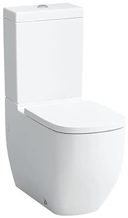 LAUFEN Palomba Stand-WC, Tiefspüler, für aufgesetzte Spülkasten, spülrandlos, Abgang waagrecht/senkrecht, 700x360x430mm, H8248017570001, Farbe: weiß matt