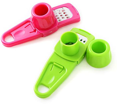 Bafnsiji Mini rallador de ajo, rallador de Cocina, Placas de rallador de ajo multifunción, rallador de Verduras, Cortador de rebanador de rallador de ajo fácil de rallar, Herramientas de Cocina