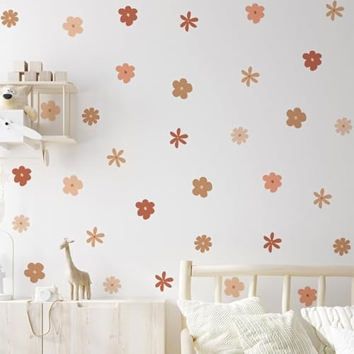 HGDESIGN® Graz Design Väggklistermärke Dekorativt för barnrum Blomma och hjärta Träd (A)