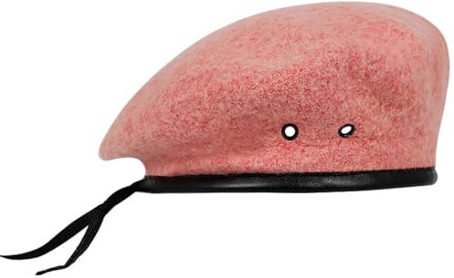 WouND Schiebermütze Herren Einfarbige Baskenmütze, Outdoor-Mode, Warme Baskenmütze, Zehnfarbige Hip-Hop-Mütze, Lässige Hüte, Pink, Einheitsgröße