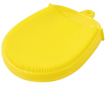 FRCOLOR Silicone Bath Brush Massager Body Shower Scrubber Net Back Scrubber for Boys and Girls