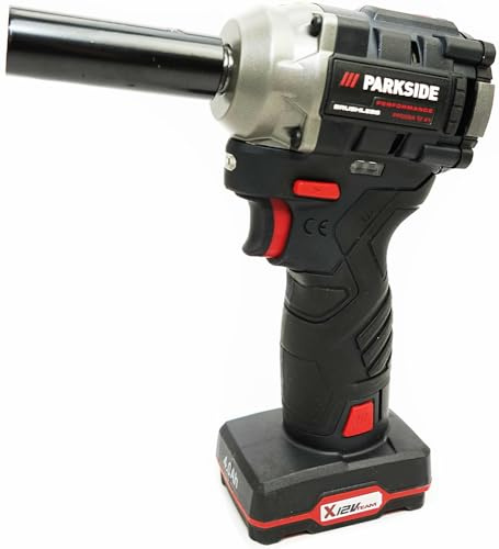PSIDE® Pacchetto – Parkside Performance® 12 V ½ batteria avvitatore a percussione 350 Nm PPDSSA 12 (con batteria 4 Ah inclusa) + portachiavi PSIDE®