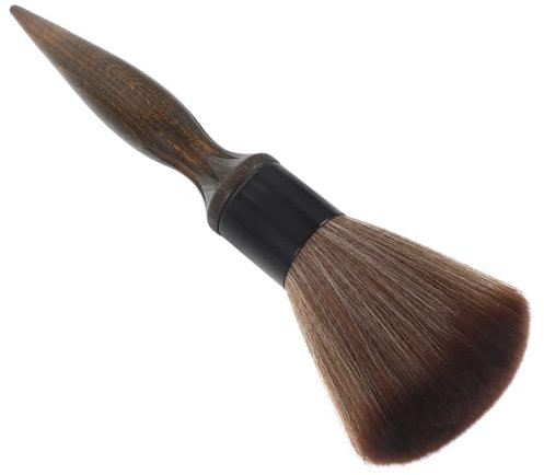 Healeved Brosse Barbier à Poils Doux Pour Coupes Courtes Manche Bois Longue Durée Douce Et Solide Brosse Coiffeur Polyvalente Pour Salon Et Usage Domestique