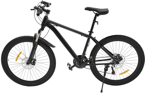 Akuoyiexemye 26 Zoll MTB Pro Mountainbike 21 Gang, Hochleistungs-Doppelscheibenbremsen & Federweg-System, All-Terrain Fahrrad mit Sicherheitsreflektoren & Leichtbaurahmen