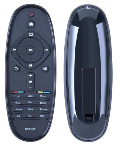 TCNOUMT Reemplazo de control remoto universal adecuado para Philips LCD TV y Philips TV RC2683203/01 CRP605/01 RM-L1030 32PFL9705K/02 37PFL5405H/05 RC2683204-01 RC242254990467 3 7PFL77 PFL777 605