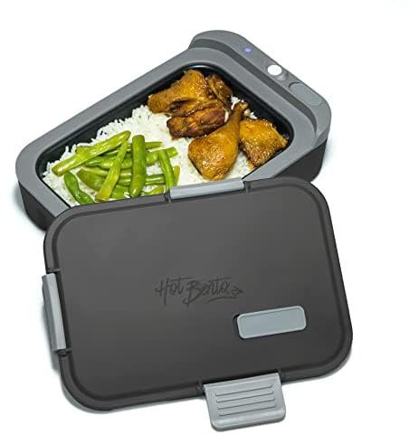 Hot Bento - Lunch Box e Scaldavivande Auto-Riscaldato a Batteria - Nero