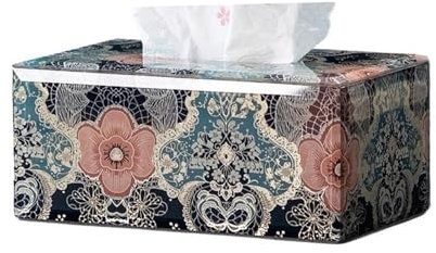 Zhaoj24-05 Kosmetiktücher Box Esstisch Dekorative Ornamente Innen Gehobene Serviettenbox Couchtisch Küche Büro Tissue Box für Esszimmer Badezimmer Schlafzimmer