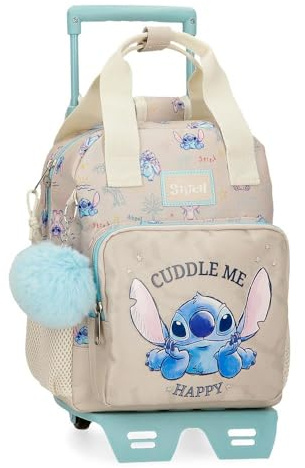 Joumma Disney Stitch Cuddle me happy Rucksack, aus Polyester, Breite und verstellbare Träger, die sich perfekt an den Rücken anpassen. Von Joumma Bags