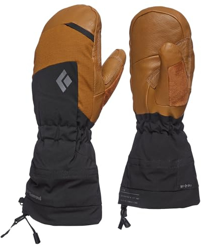 BLACK DIAMOND Men's Mercury Ski/Snow Mitts | Contains BD.Dry Waterproof Inserts Waterproof Insert | Removable Liner Mittens | Dark Curry 2.0 | Large