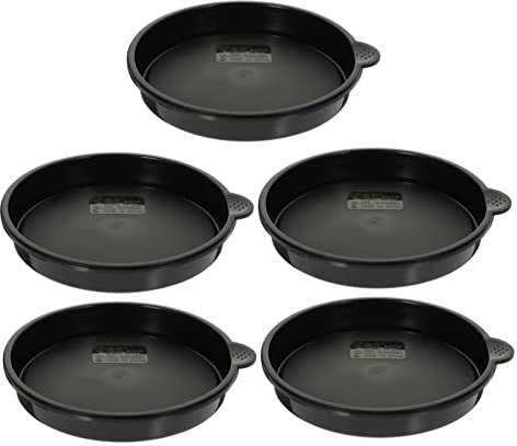 YARNOW 5st Blumentopf Pflanzentopf Für Drinnen Topfschalen Terrakotta-blumentöpfe Gießen Anlage Klare Töpfe Für Pflanzen Pflanztopfeinlage Pflanzentopfschale Eingetopft Liner Black Harz
