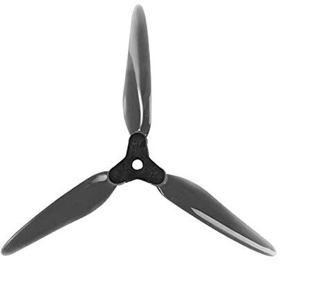 HUVNEXA 6 Zoll DIY Faltbarer 3-Blatt-Propeller Nazgul5 XL5 SL5 LAL5 RC Drohne FPV Racing Freestyle Drohnenpropeller(2Pairs Black Grey)
