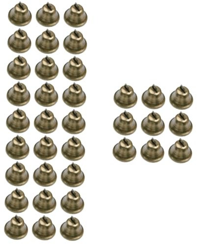 Cabilock 4 Sätze Bronzene Glocke Weihnachtsdeko Weihnachtsbasteln Dekorationen Weihnachten Glocke Zum Händeschütteln des Tempels Weihnachtsglocke Hängende Dekoration Metall 18 Stück * 4