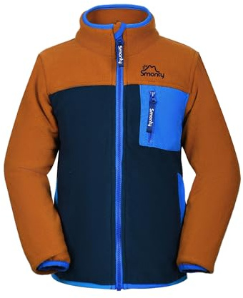 SMONTY Veste polaire enfant, Veste légère zip extérieur garçons et filles, Manteau doux chaud superposable
