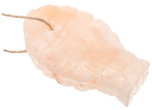 HANABASS Salzleckstein Für Kaninchen Und Hamster Natürlicher Salzziegel Salz Zum Lecken Für Kleintiere Salzvorrat Für Kaninchen Salzleckstein Zum Aufhängen