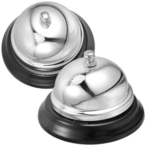 HAPINARY 2 Campanelli Di Servizio in Lega Di Zinco Campanello Da Tavolo Per Cena Campanello Di Chiamata Da Cucina