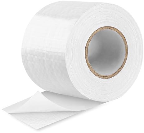 Lechin Lkw Plane Reparaturset, 5,7cm x 5m Zelt Reparaturset, Professionell Reparaturband Wasserdicht, PE Textilklebeband für Lkw Abdeckplane Markise Zelt, Klar