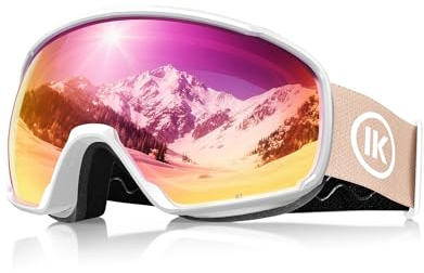 Innerking OTG Ski Goggles SGS Approved, Over Glasses Snow Snowboarding Winter Goggles Anti Fog for Adult, Youth, Men Women - RevoPink 46%