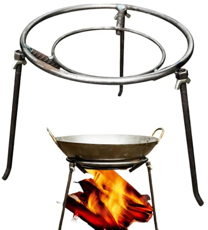 Camping Dreibein Für Kochen, Dreieckstativ Für Ofen, Hitzebeständiges Klappbares Dreibein Für Camping Wandern Angeln Reisen