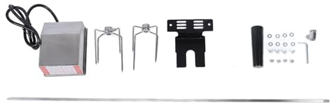 Topyond Electric Rotisserie Grill Kit, Assemblage Simple engendré Prend en Charge jusqu'à 15 kg de Bouchon UE 220V pour Le Cochon de Lait, Le Poulet, l'agneau