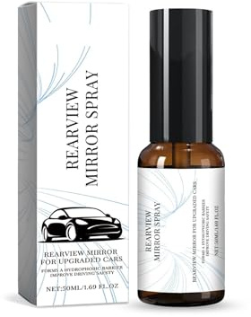 Spray Repelente De Lluvia For Ventanas Coche: Antilluvia, Nieve Y Manchas, Mejora La Visibilidad Limpia Espejos Retrovisores For Una Conducción Segura(2 piece set)