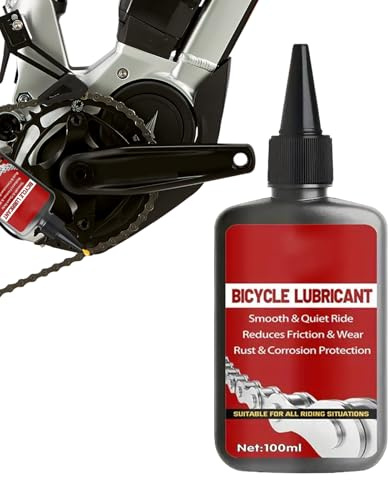 Aceite lubricante para cadena de bicicleta, 100 ml, resistente al agua y a la corrosión, fórmula de acción profunda para el mantenimiento de carreteras o montañas, ideal para ciclismo, scooter, garaje