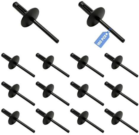 100 pezzi di copertura per paraurti auto, 6 mm, rivetti ciechi in plastica (51717002953) per X1 X3 X5 X6 Z4 Coupe E90 E91 E84 E83 E53 E70 F15 F85 E71 72 E8 6 E85 R60