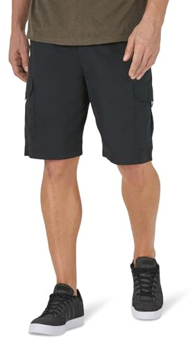 Lee Pantalones Cortos Cargo Extreme Motion Crossroad para Hombre, Negro, 38