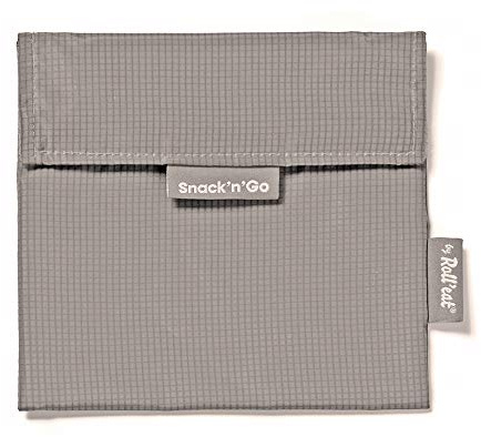 Roll'eat ®- Snack'n'Go Active | Wiederverwendbarer und Ökologischer Snackhalter ohne BPA, Grau