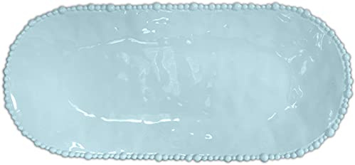 Baci Milano Collezione JOKE TABLE & KITCHEN Piatto a servire ovale Melamina - 53 x 24 cm Colore azzuro aqua