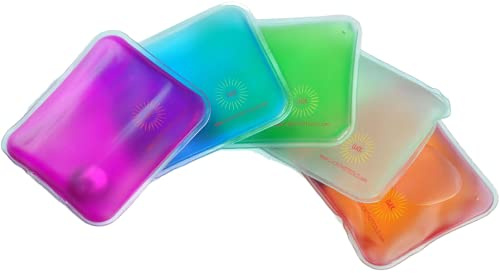 Click It Hot Cold Snap It Hot/Cold Reusable Gel Heating Pad. Pain Relief! (Pocket (Hand Warmer), Assorted Colors - 5 Pack)