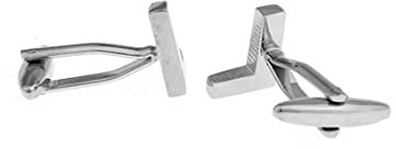 Herren Manschettenknöpfe mit Gravur, Manschettenknöpfe Zur Hochzeit Silber Versilbert Cufflinks Alphabet L Schmuck Geschenk