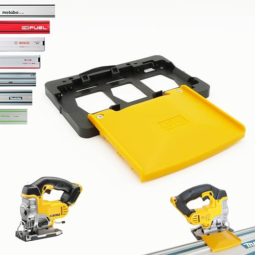 SLE Profi Führungsschienenadapter für DEWALT DCS331 Stichsäge Adapter für Makita/Festool/Bosch/Mafell/Einhell/Milwaukee/Metabo Führungsschiene
