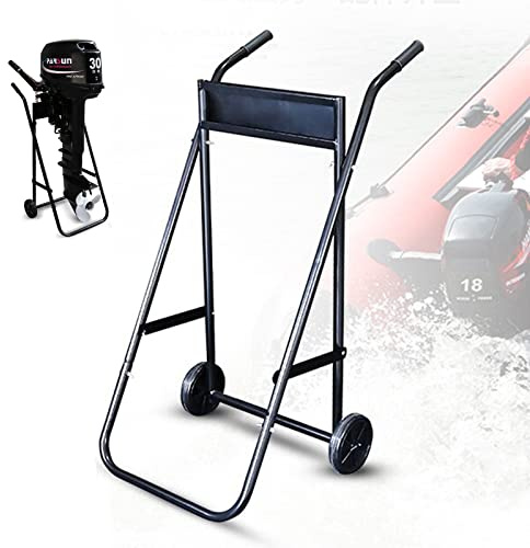KEESUNG Außenborder Transportwagen, Bootsmotor Trolley StäNder AußEnbordanhäNger Motorwagen Motorständer Faltbar Bootsanhänger mit Solid wheel, für an Docks und auf Transportbooten usw