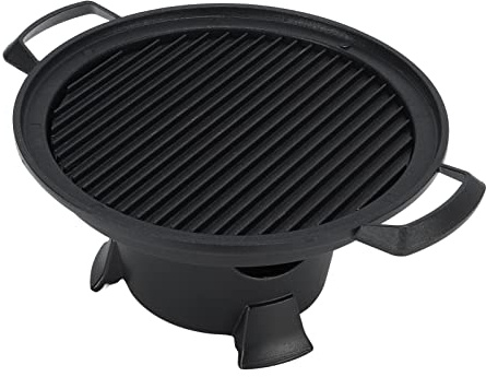 Grill Hibachi Portable en Aluminium, Poêle Antiadhésive, Pique-nique en Plein Air, Camping