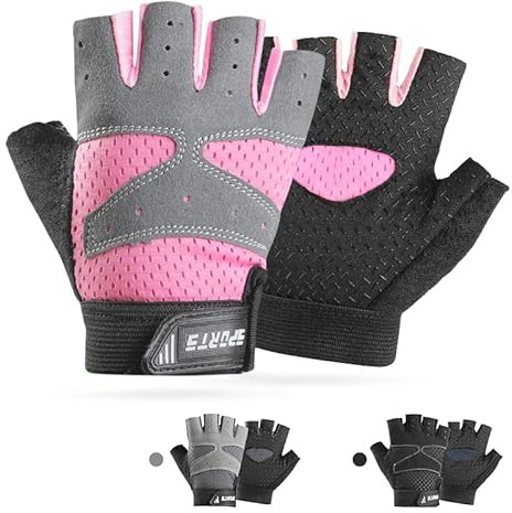 CubePlug Guanti da ciclismo antiscivolo per ragazzi e ragazze, con palmo imbottito per bambini, unisex, ideali per equitazione, MTB, bicicletta, sport, escursionismo, arrampicata e palestra