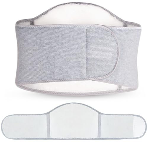 iEasey Damen Herren Wolle Nierenwärmer Rückenwärmer mit Klettverschluss Taille Unterstützung Wärmeschutz Gürtel Thermische Nierenschutz Nierengurt Bauchwärmer Wärmegürtel Taillengürtel Lendenwärmer