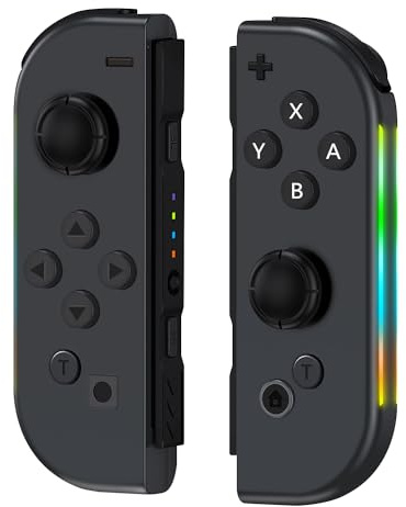 JYELUK Replacement for Nintendo Switch Controller,Compatible with Switch Controllers With RGB LED，Support Double Vibration/Wake-up/Screenshot