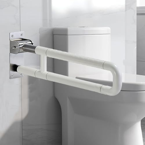 Aufstehhilfe Toilette,Haltegriff für Senioren,Behinderten WC Haltegriff,Edelstahl Treppengeländer,Rutschfester Badezimmer 1-3 Stufen Treppengeländer Handlauf,Stützgriff zur Wandmontage