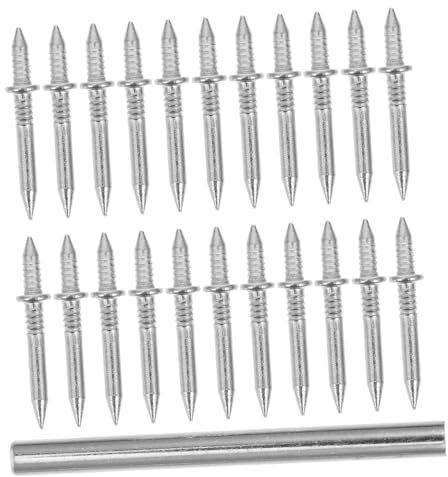 KONTONTY Clous à Double Tête Pour Plinthes En Fer, Haute Résistance, Manchon D'installation Inclus, Clous Robustes Pour Tableaux Et Moulures, Usage Intérieur, Pack De 100 Pièces