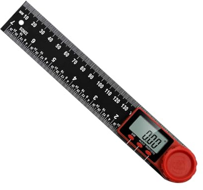Digitale Winkelsuche mit LCD-Display - Digitaler Winkelsuchprotraktor aus Aluminium | Winkelmessgerät Der digitalen Neigungsschale | Messung A