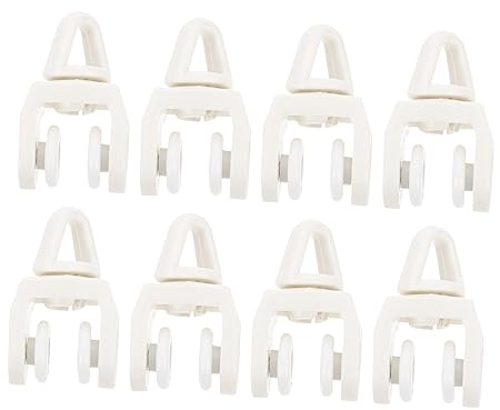 JUMPLAWN 50piezas Ruedas De Cortina Silenciosas Riel De Cortina Flexible Accesorios para